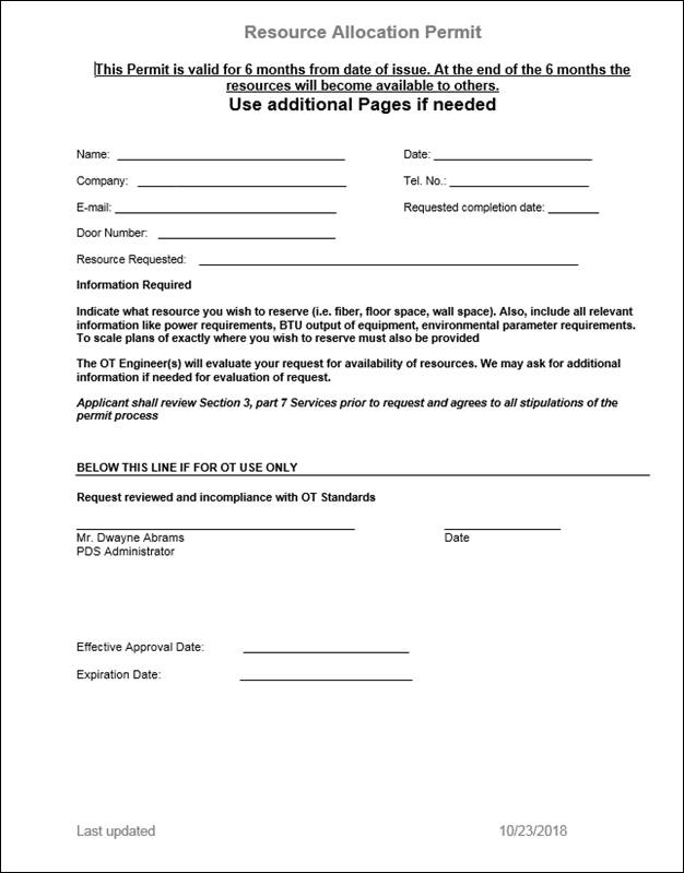 Appendix 6A - Standard Forms