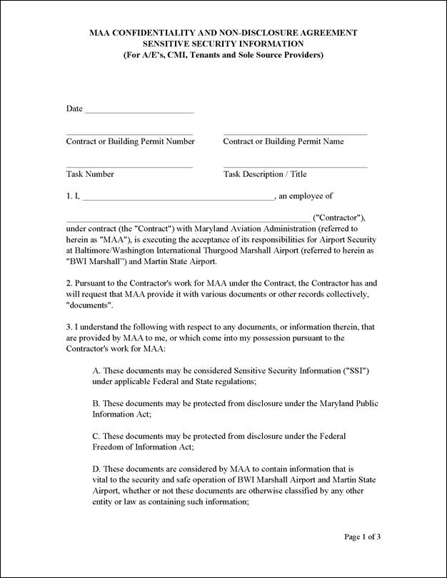 Appendix 7A - Standard Forms